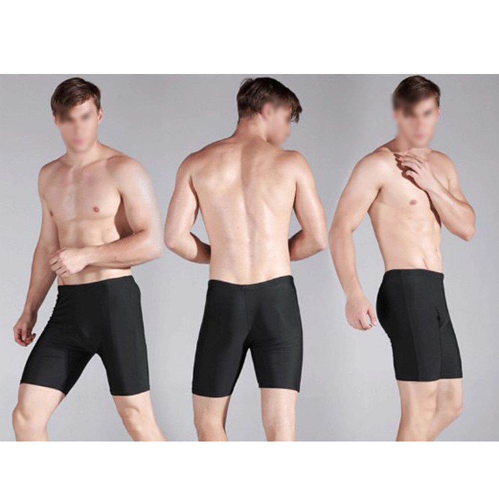 Men Black Nylon Compression Sw - Compression Shorts Athletes 评论和价格