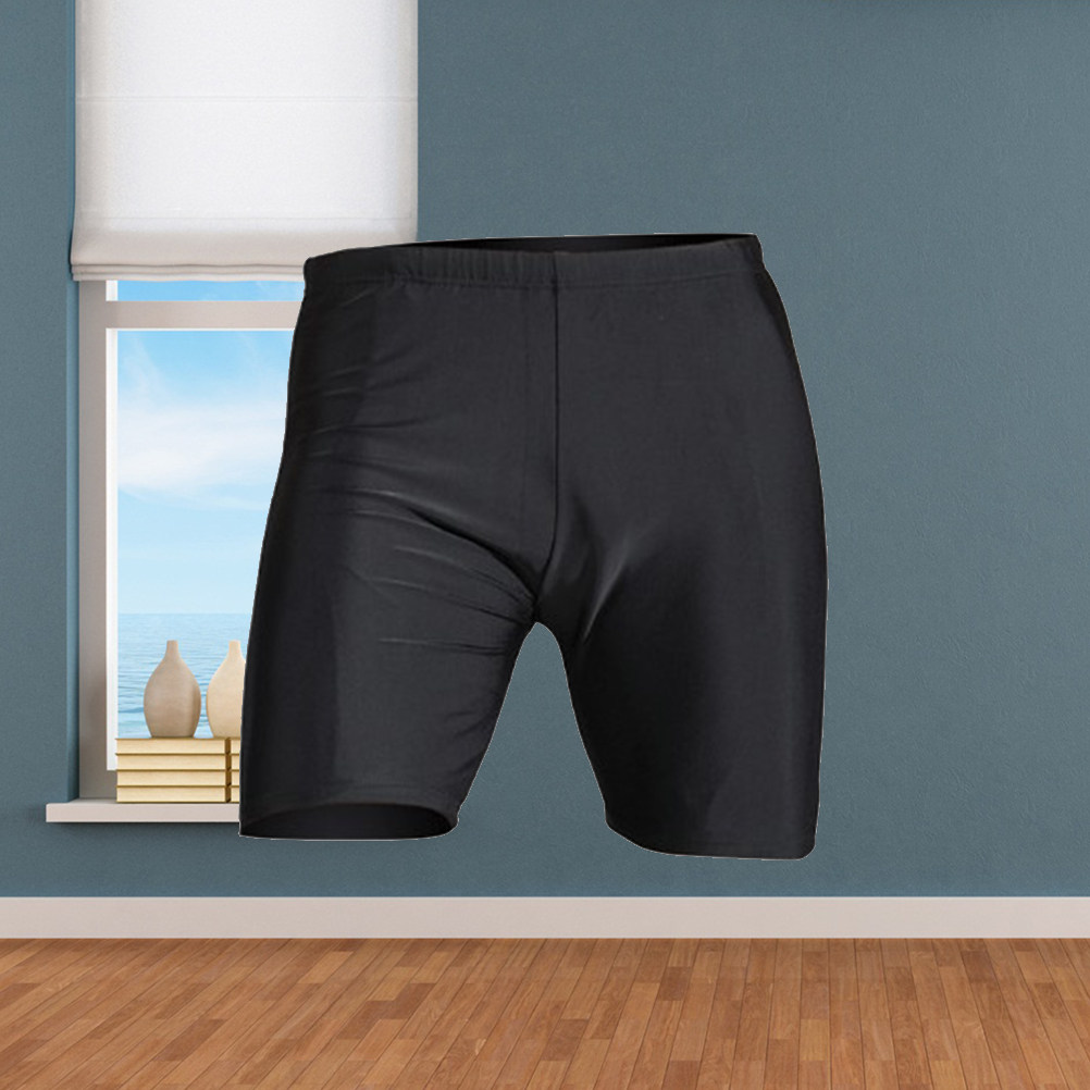 Men Black Nylon Compression Sw - Compression Shorts Athletes 评论和价格