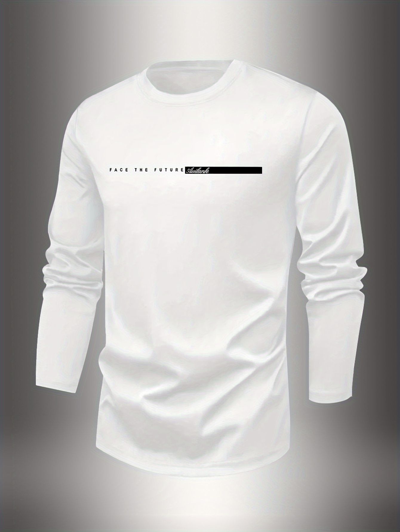 100 COTTONMen Crew Neck Long S - Undershirt Crew Neck 评论和价格